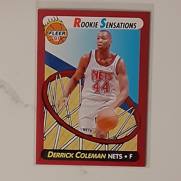 DERRICK COLEMAN BASKETBALL CARDS - Picture 11 of 14